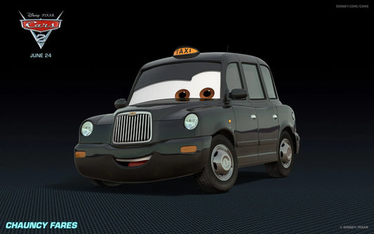Chauncy Fares : Le Taxi Londonien Iconique de Cars 2
