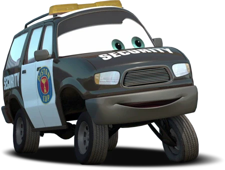 Marco Axelbender : Agent de sécurité du Los Angeles International Speedway dans Cars