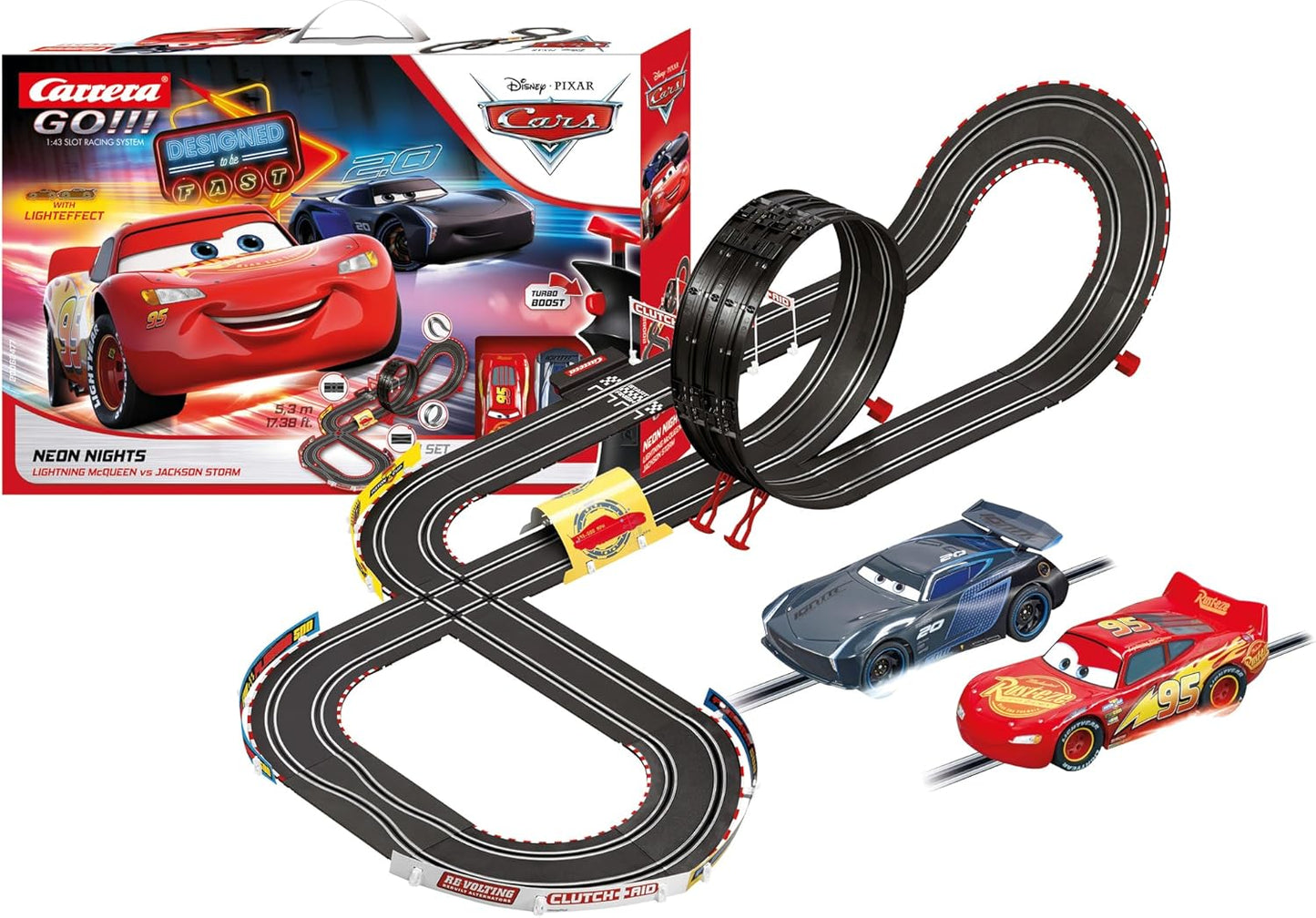 Circuito de coches eléctricos: Rayo McQueen vs. Jackson Storm