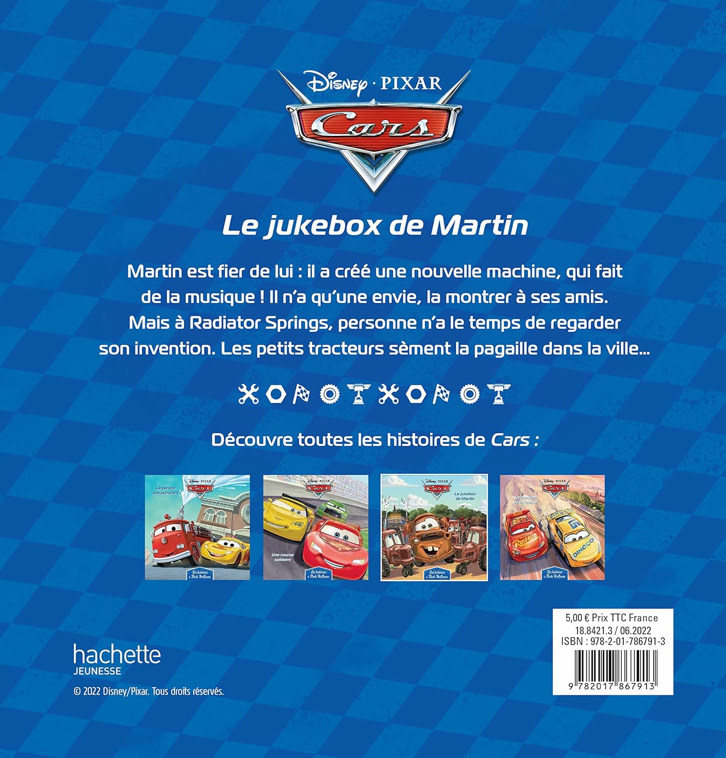 Livre Cars - Les Histoires de Flash McQueen #3 - Le jukebox de Martin