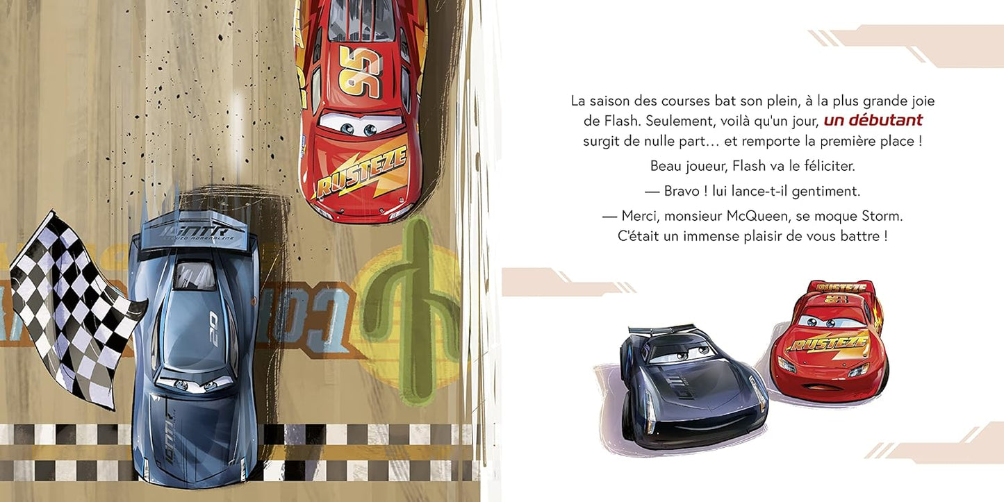 Livre Cars - Les Histoires de Flash McQueen #6 - Duel contre Storm