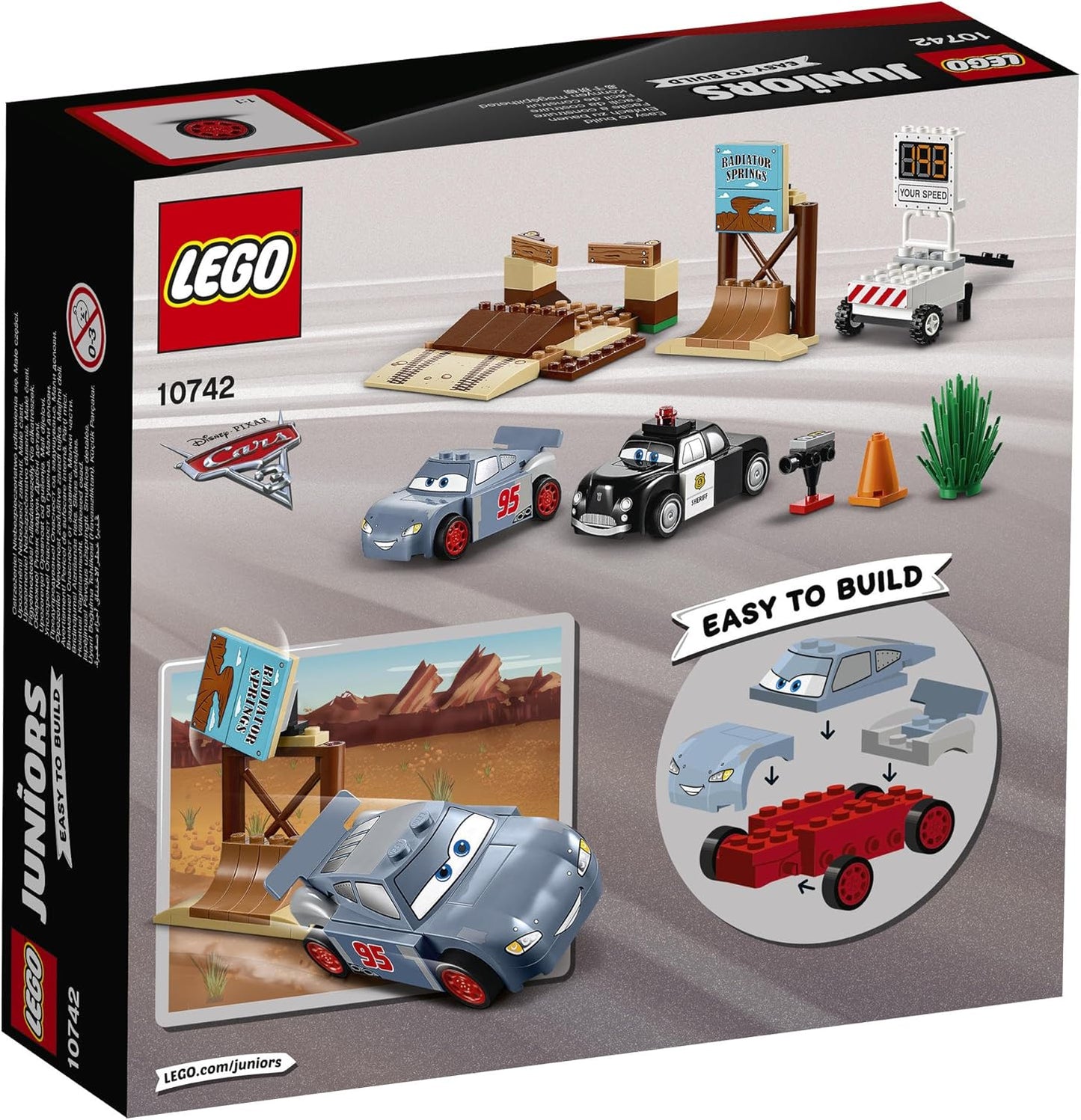 LEGO Cars Juniors - La piste d'entraînement de la "Butte à Willy"