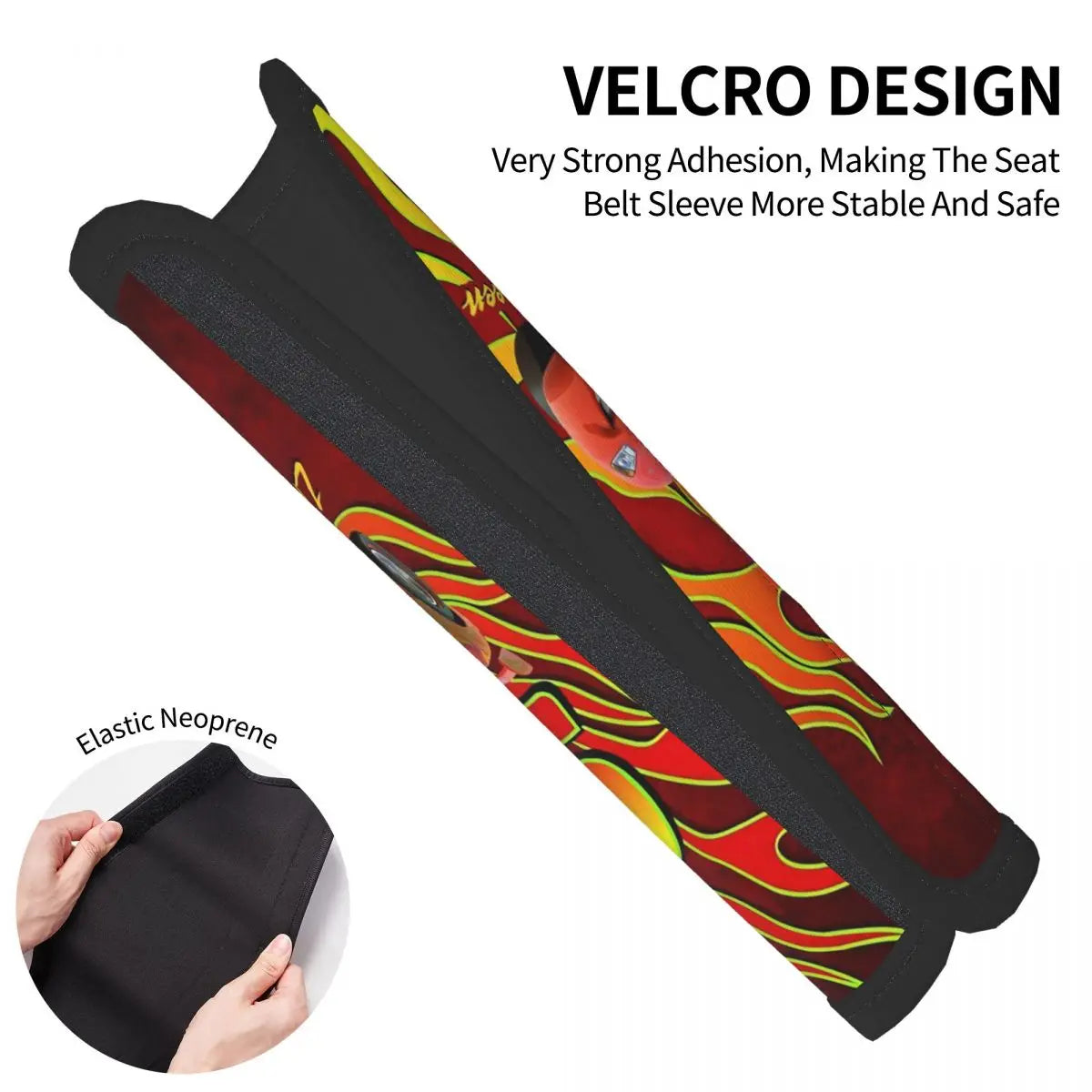 Protège Ceinture de Voiture Cars - McQueen Cruz et Storm