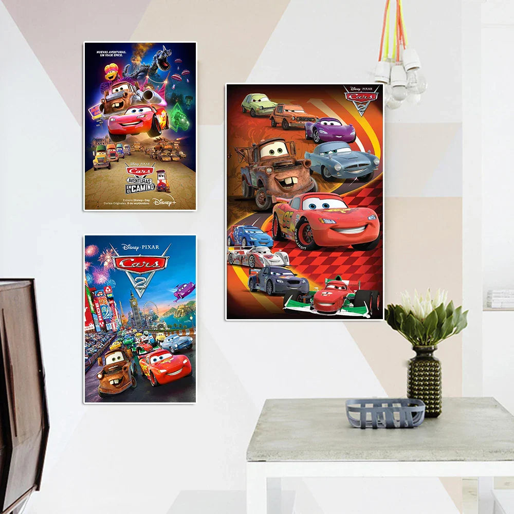 Poster Cars McQueen au WGP du Japon de Nuit