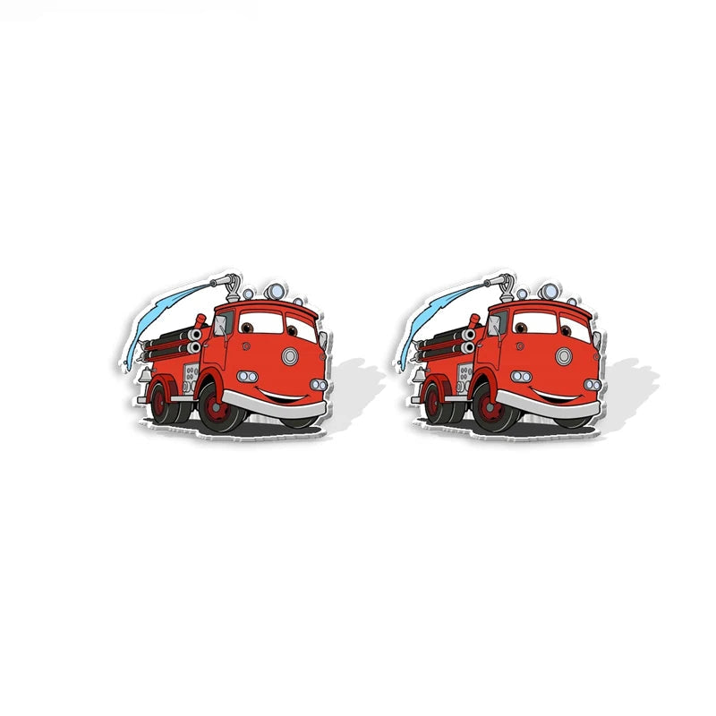 Boucle d'Oreille Cars - Red le Camion de Pompier