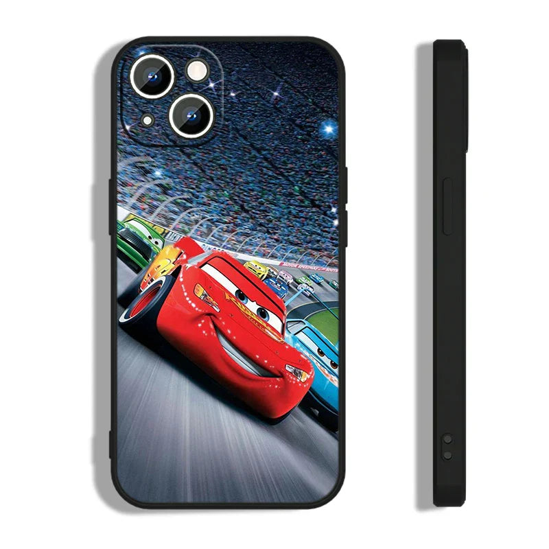 Coque Cars iPhone McQueen vs King vs Chick