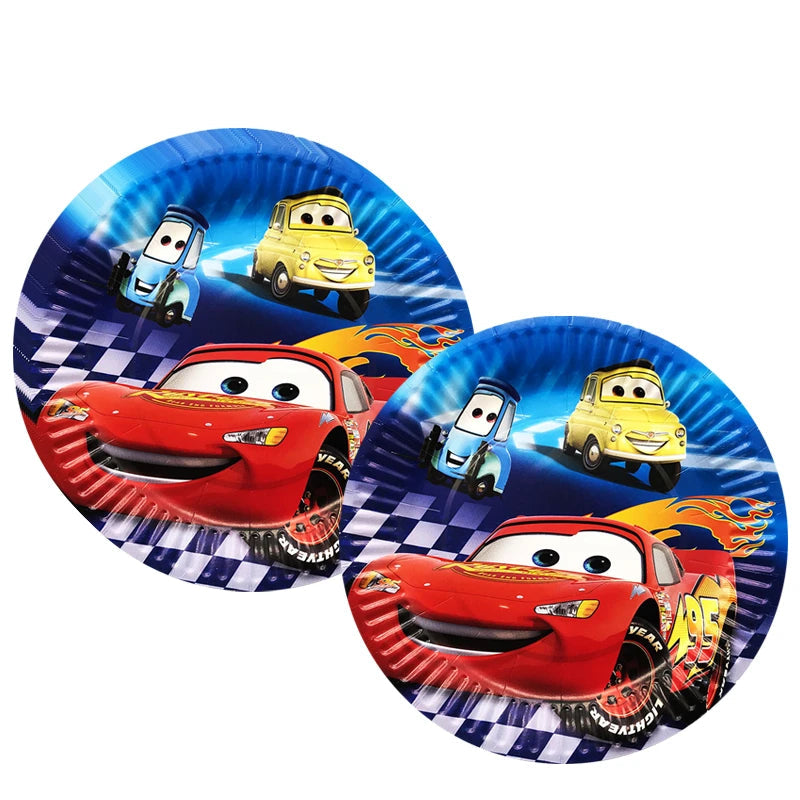 Déco Anniversaire Cars - 10 Assiettes Jetables McQueen 18cm