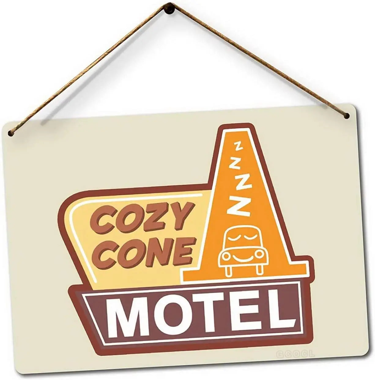 Plaque Décorative Cars en Métal - Cozy Cone Motel