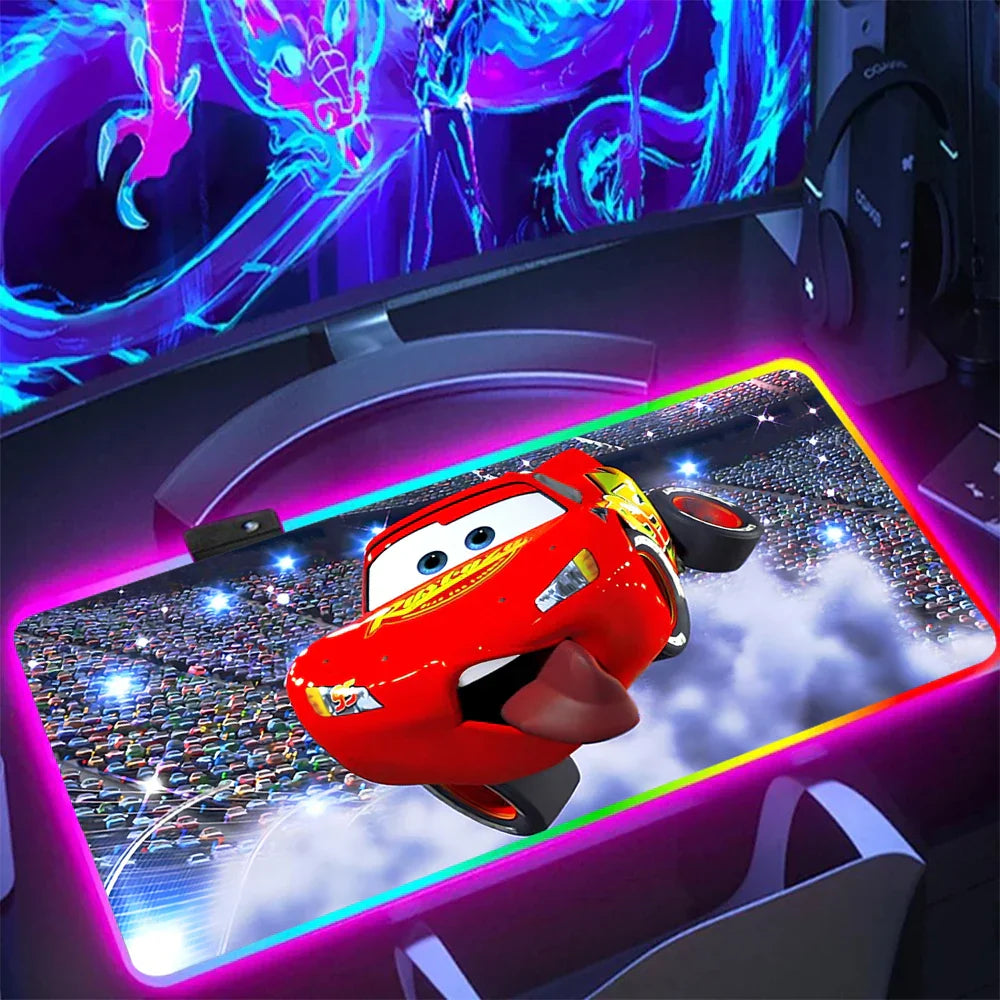 Tapis de Souris Led Cars McQueen Tire la Langue