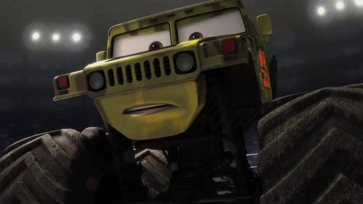Captain Collision : le monster truck militaire de Cars Toon