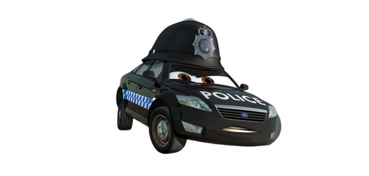 Doug Speedcheck : Le policier londonien de Cars 2