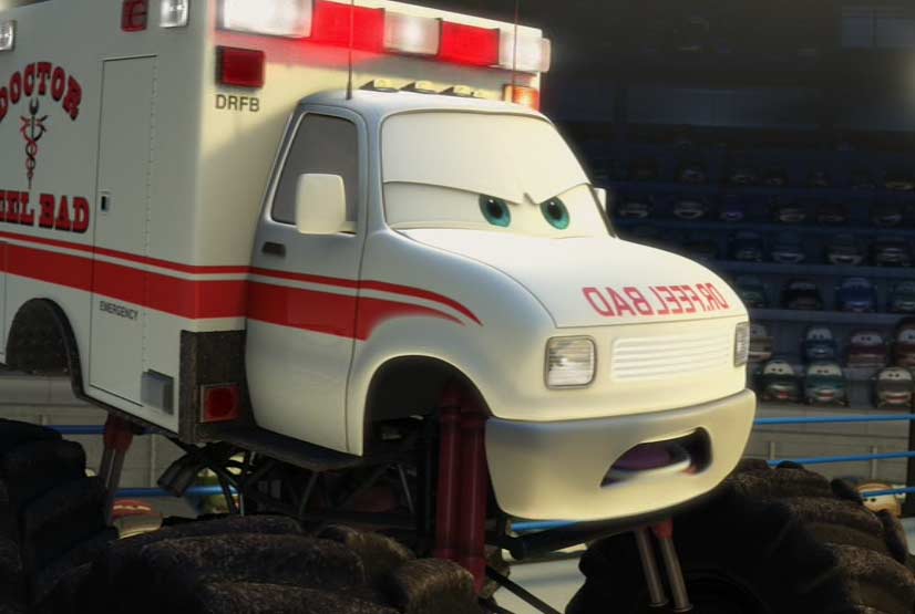 Dr. Feel Bad : l'ambulance catcheuse de Cars Toon