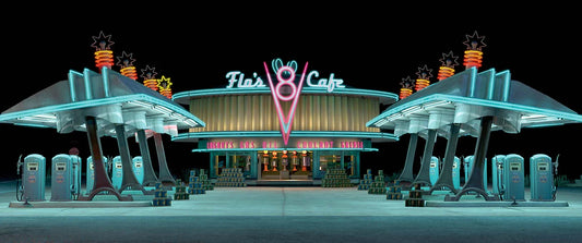 Flo's V8 Café : la station-service iconique de Radiator Springs dans Cars
