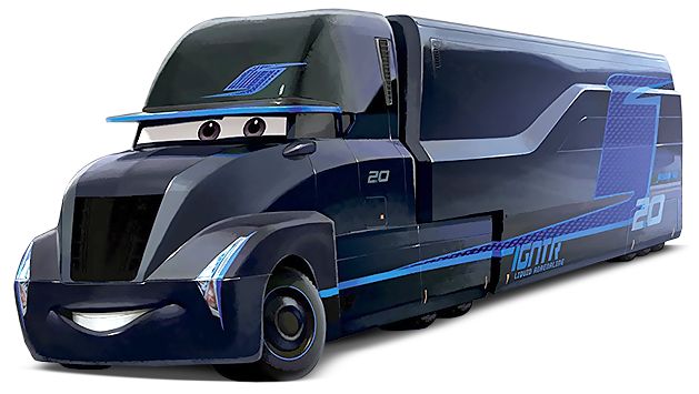 Gale Beaufort : Le transporteur de Jackson Storm dans Cars 3