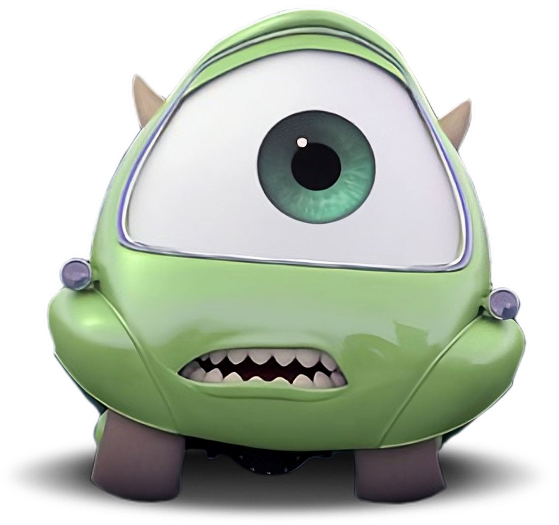 Mike Wazowski dans Cars : Le clin d'oeil de Cars à Monster et Cie.