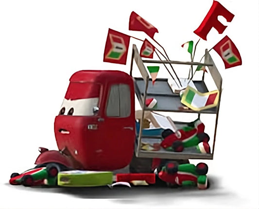 Trike Feldman : Le Marchand Ambulant de Cars 2 qui Célèbre l'Italie