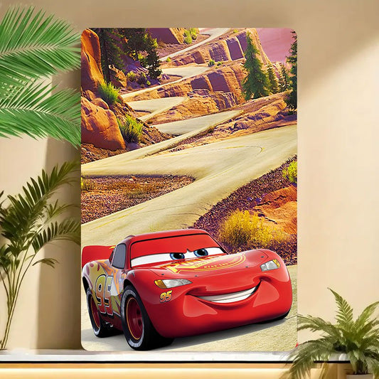 Plaque Decorative Cars en Métal - Lightning Flash McQueen