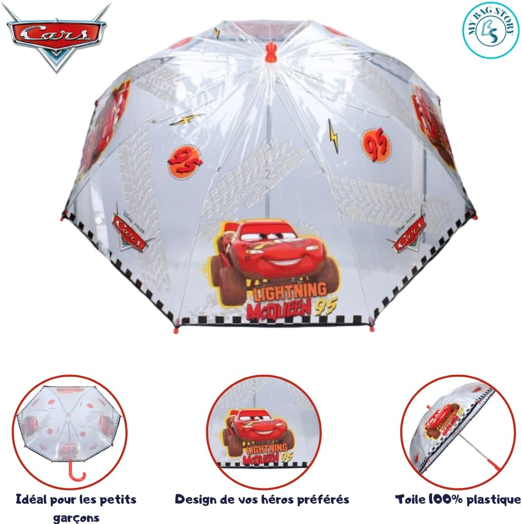 Parapluie Transparent Cars Flash McQueen