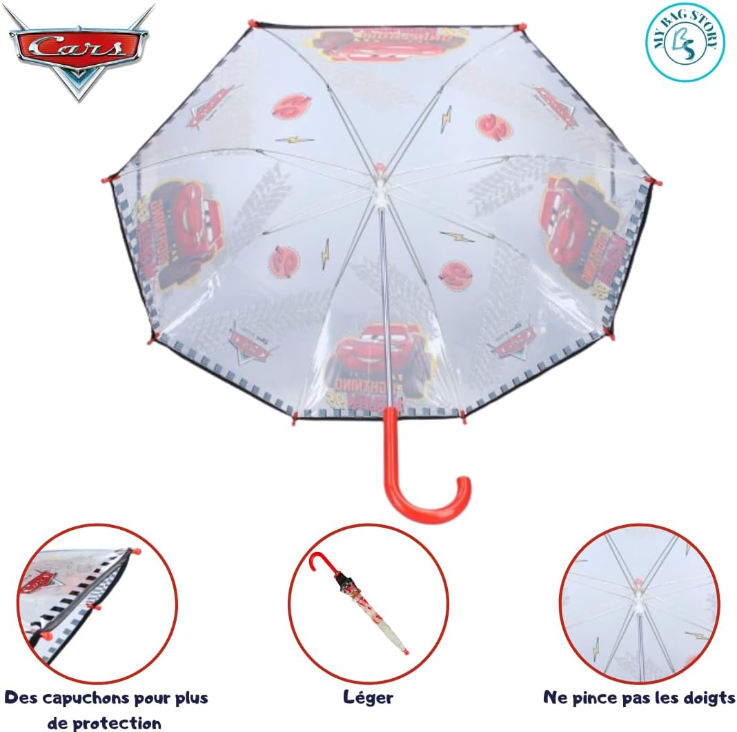 Parapluie Transparent Cars Flash McQueen