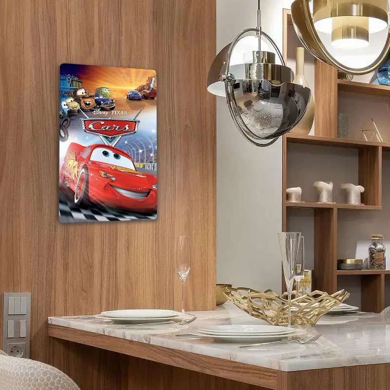 Plaque Decorative Cars en Metal - Film Cars 1