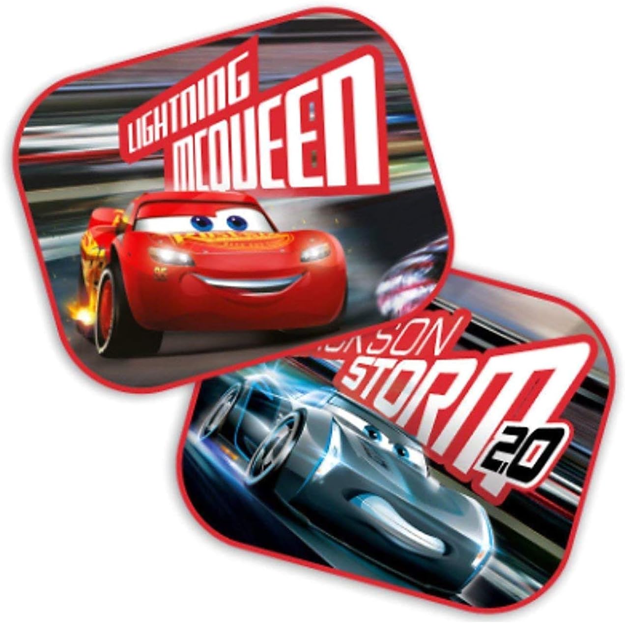 Lot de 2 Pare-Soleil Cars - Lightning McQueen et Storm Jackson