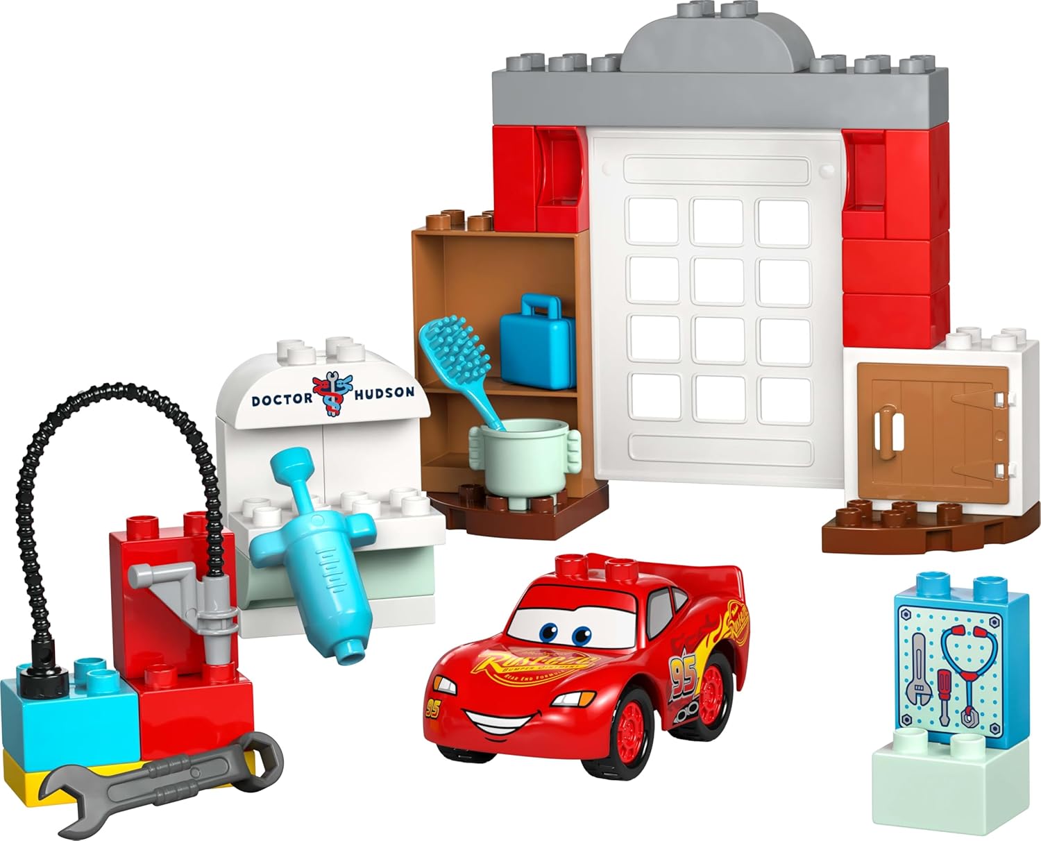 LEGO Duplo Cars - La Visite de McQueen au Garage de Doc