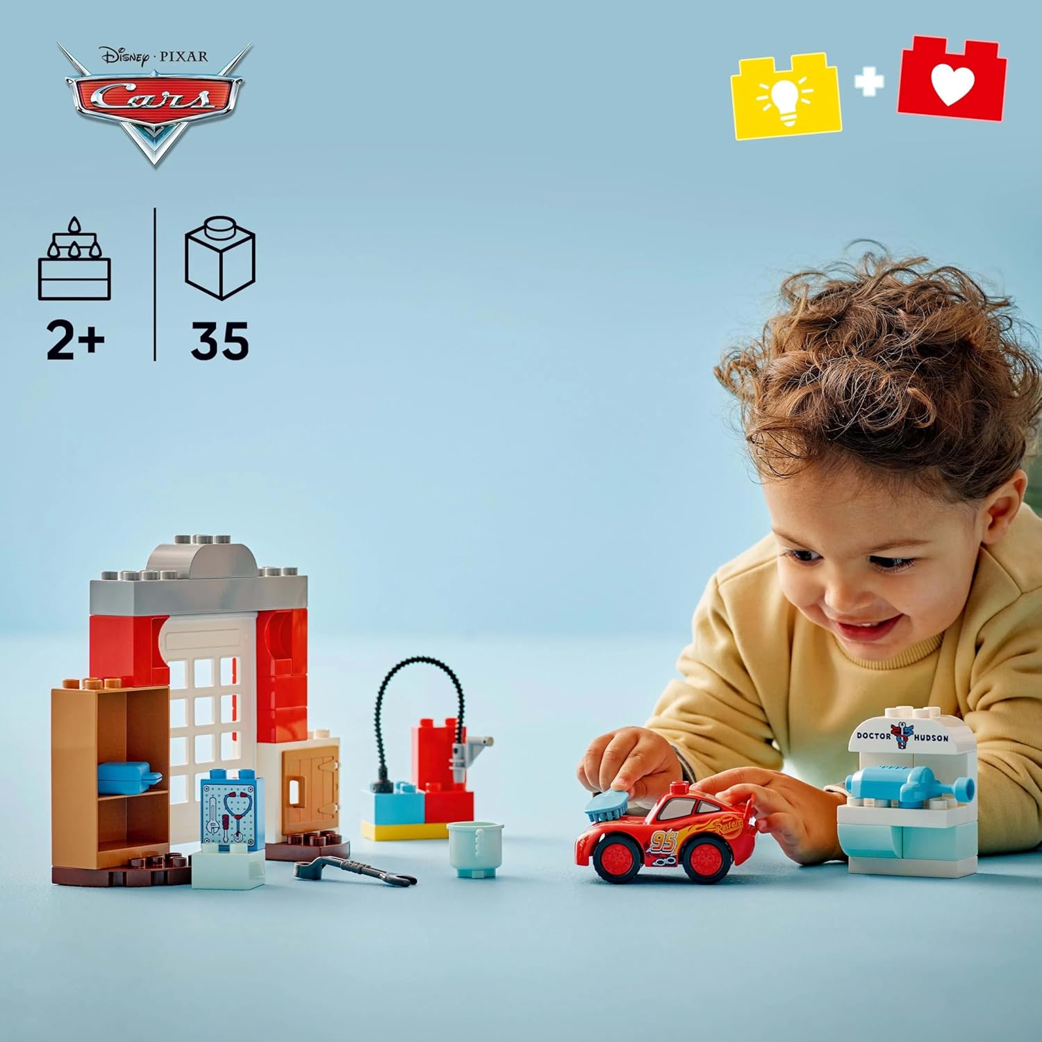 LEGO Duplo Cars - La Visite de McQueen au Garage de Doc
