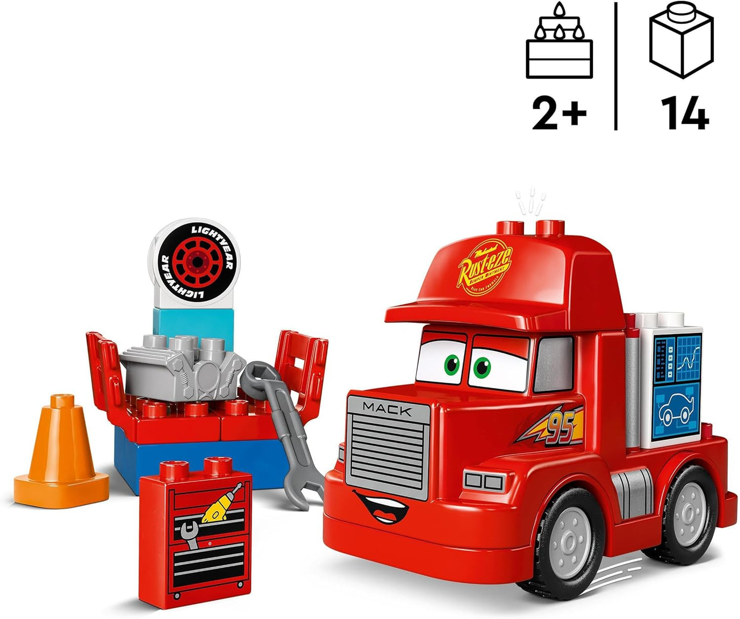 Lego Duplo Cars - Camion Mack et ses Accessoires