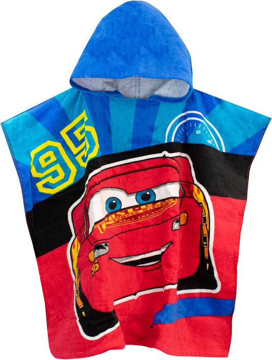 Serviette Poncho à Capuche Cars - Flash Lightning McQueen 95