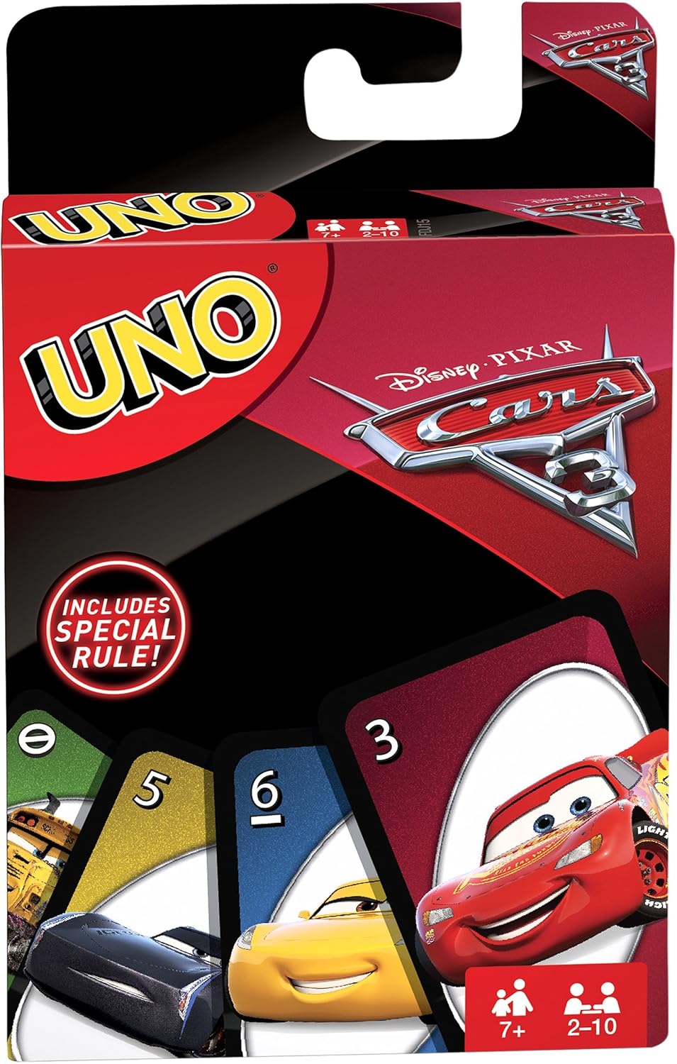 Jeu de Cartes Uno Cars 3