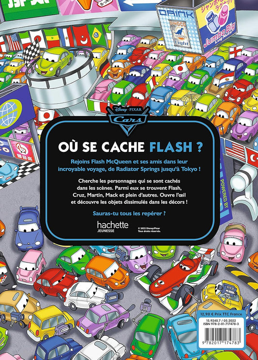 Livre de Jeu Cars - Où se cache Flash ? - Cherche et Trouve