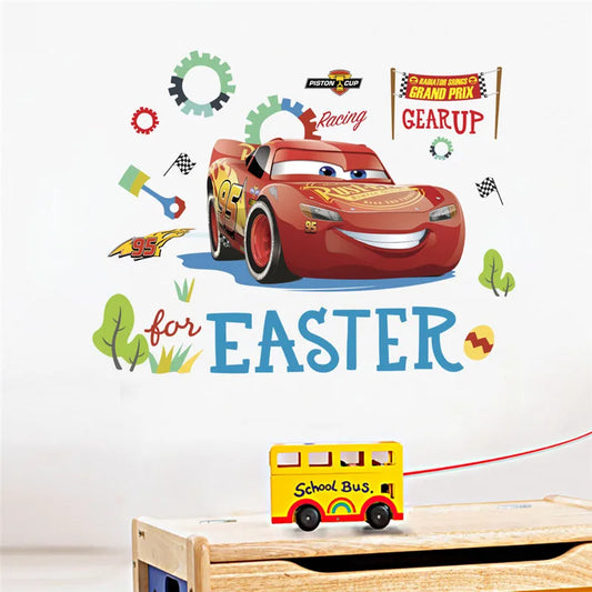 Sticker Mural Cars McQueen for Easter