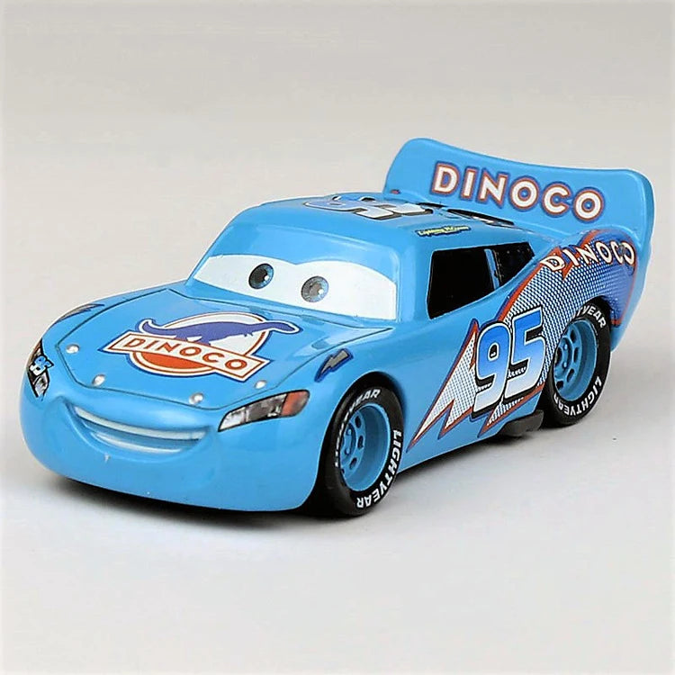 Voiture Cars Flash McQueen - En Bleu Dinoco