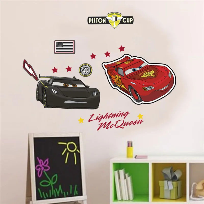 Sticker Mural Cars McQueen vs Storm