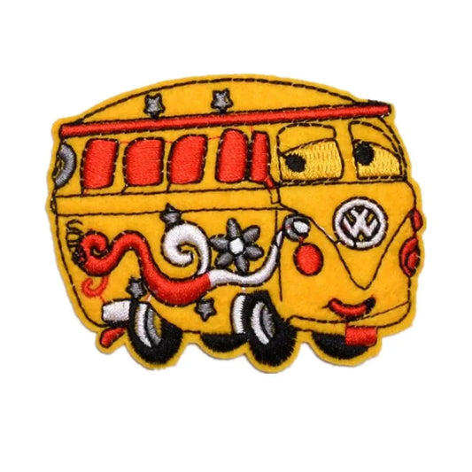 Patch Cars Van Fillmore Jaune 7.5x5.9cm