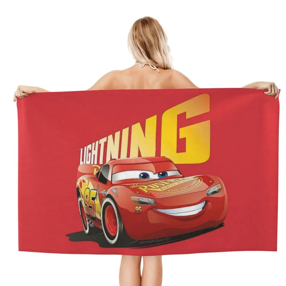 Serviette de Plage Cars Flash Lightning McQueen