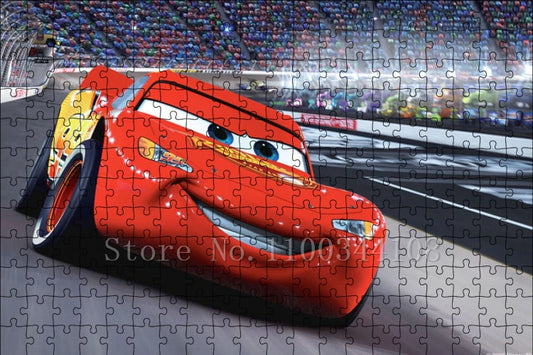 Puzzle Cars Flash McQueen (Sur Circuit) 300PCS