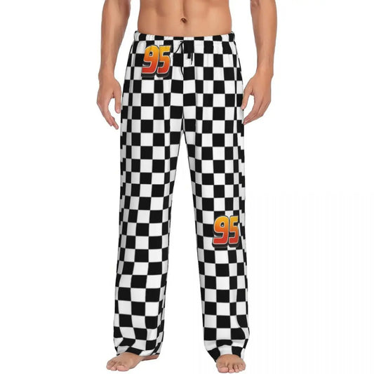 Pantalon Pyjama Cars Homme - Drapeau de Course et Numéro 95 XXL