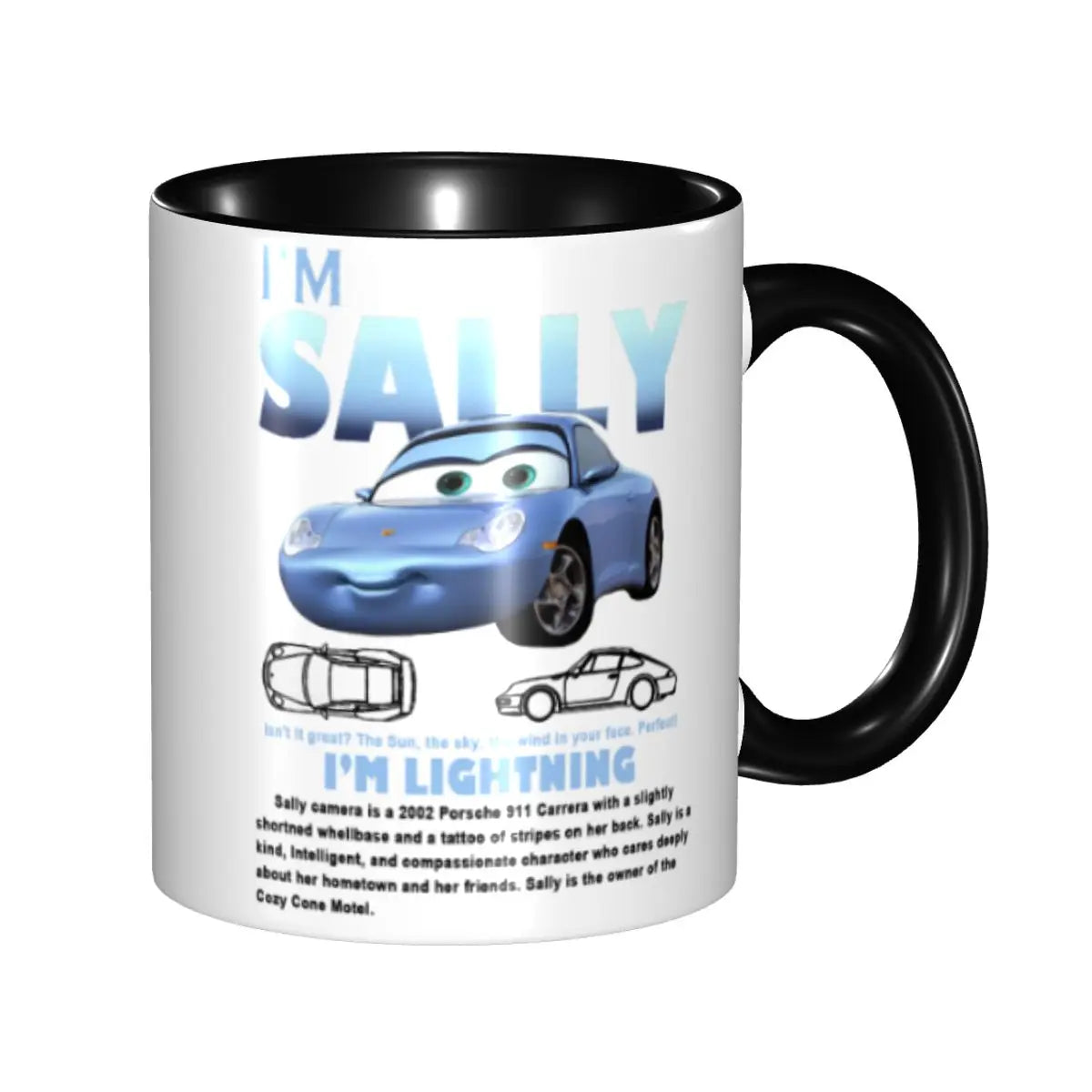 Mug Cars Sally Noir 330 ml