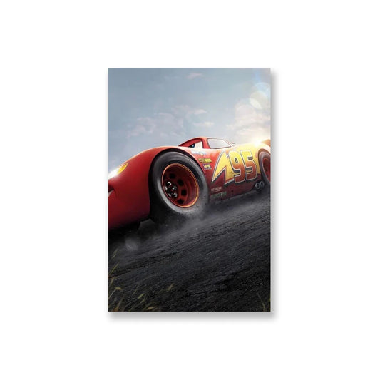 Poster Cars McQueen vue du Dessous