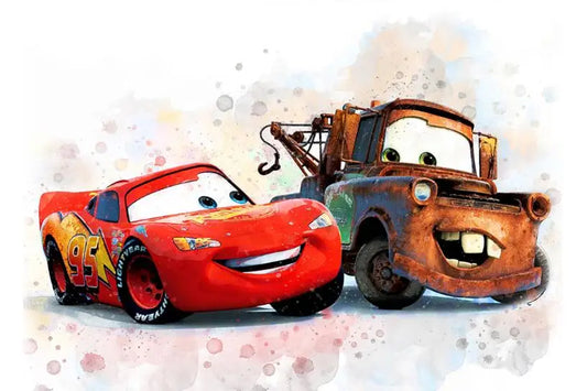 Poster Cars McQueen et Martin Meilleurs Amis 20x30cm