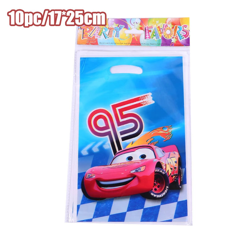 Kit Complet Anniversaire Cars Sachets cadeau - 10 pièces