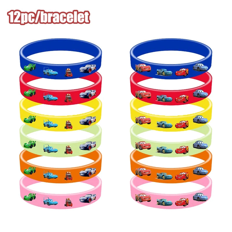 Kit Complet Anniversaire Cars Bracelet - 12 pièces