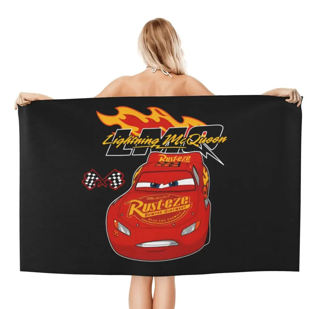 Serviette de Plage Cars On Fire