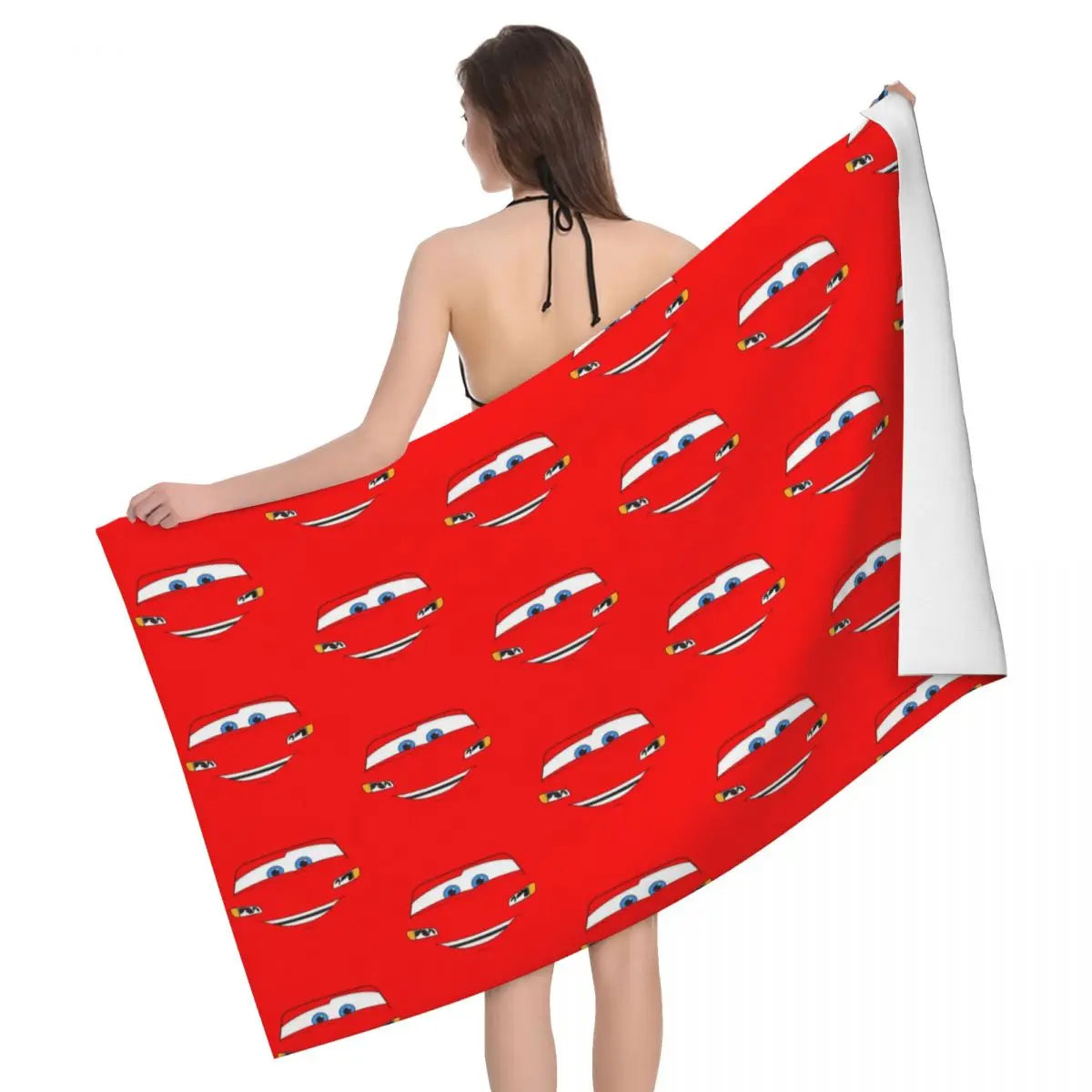 Serviette de Plage Cars Multiples Regards McQueen 130x80cm