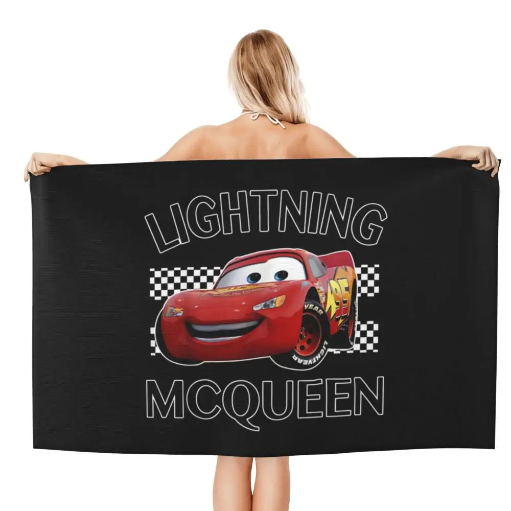 Serviette de Plage Cars Noire