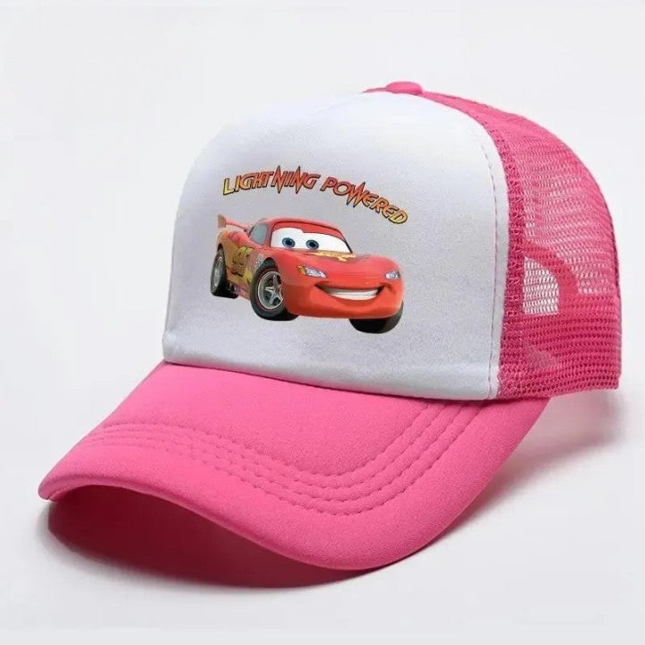 Casquette Cars Flash McQueen Rose & Blanc Ajustable