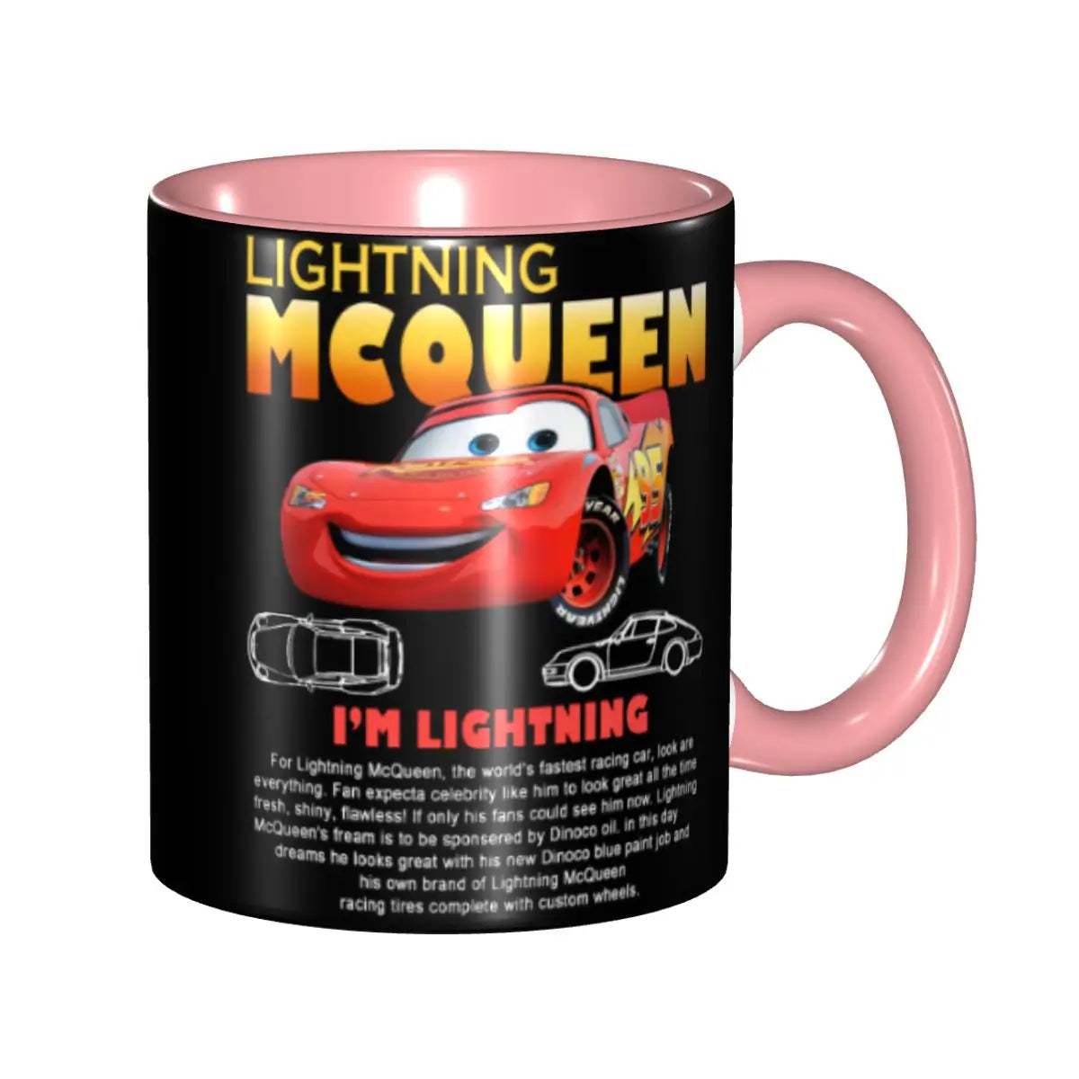 Mug Lightning McQueen Rose 330 ml