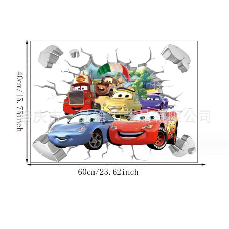 Sticker Mural Cars McQueen Sally & Cie