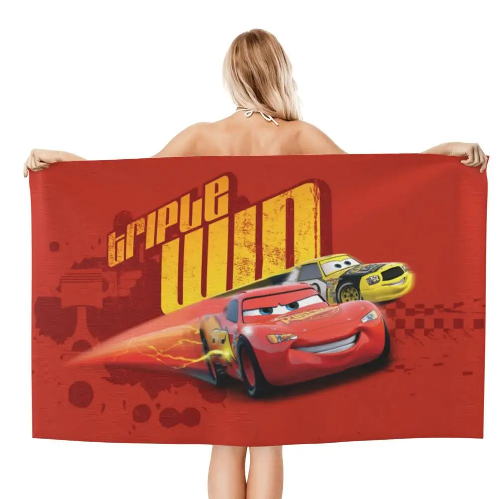 Serviette de Plage Cars Triple Win